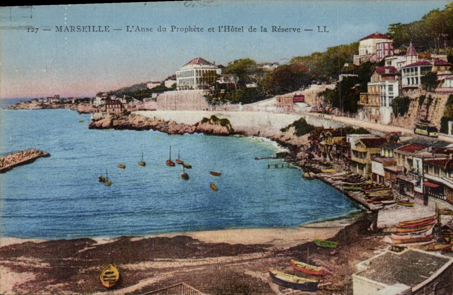 CPA Marseille l'Anse du Prophete et l'Hotel de la Reserve 