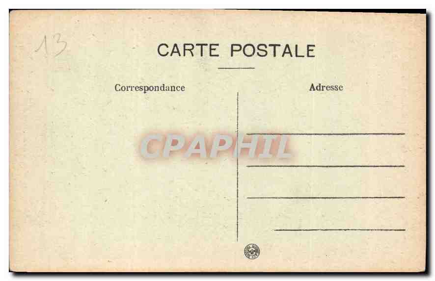 CPA Tarascon la Chasse de Sainte Marthe  — Rückseite