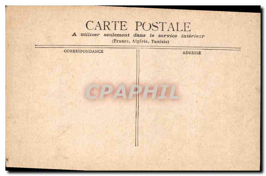 CPA Marseille le Roubion Route de la Corniche  — Verso