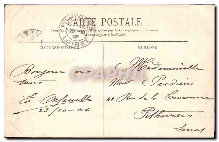 CPA Marseille Notre Dame de la Garde Cote Nord  — Rückseite