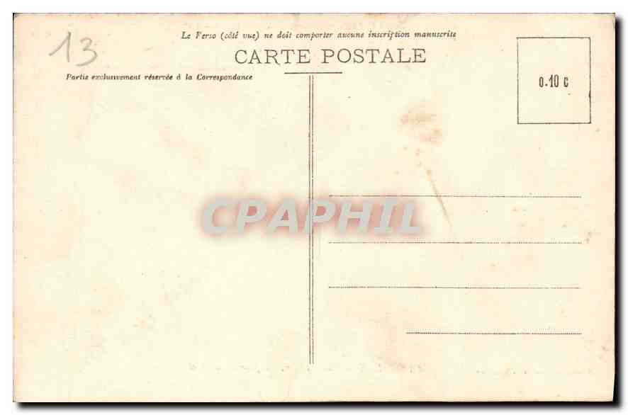 CPA Marseille Phare Cotier un jour de mistral  — Rückseite