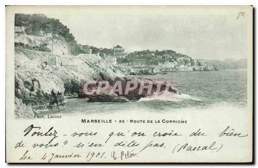 CPA Marseille Route de la Corniche 