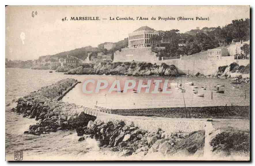 CPA Marseille la Corniche l'Anse du Prophete Reserve Place 