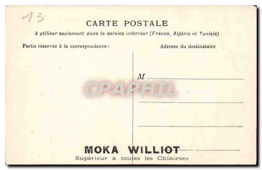 CPA Marseille la Corniche l'Anse du Prophete Reserve Place  — Verso