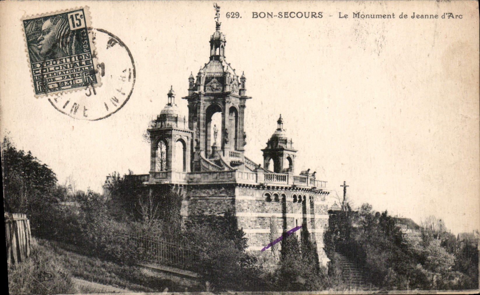 CPA Bon Secours le Monument de Jeanne d'Arc 