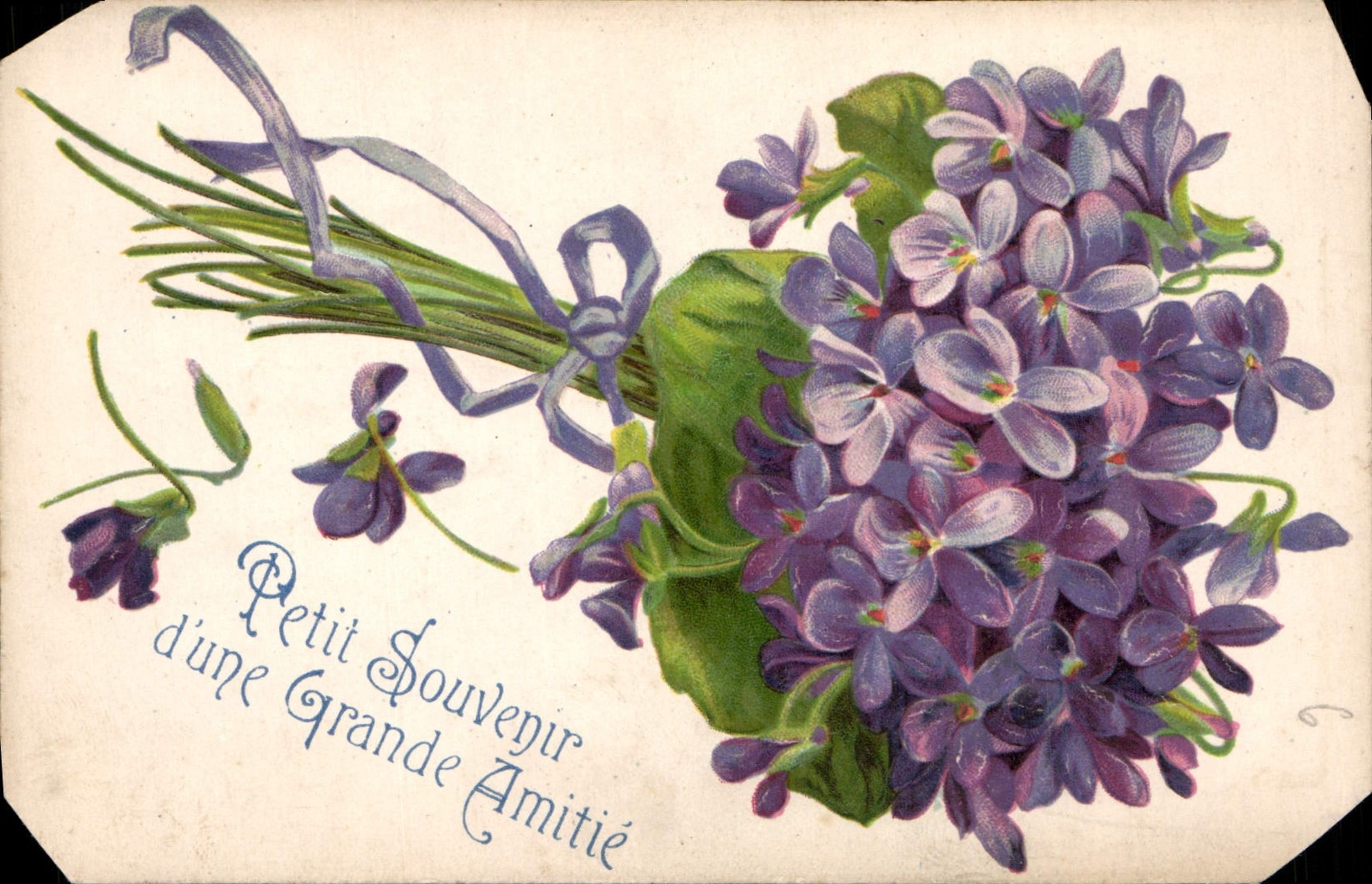 CPA Petit Souvenir d'une Grande Amitie Fleurs