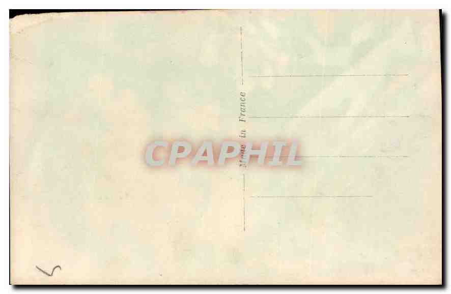 CPA Femme — Verso