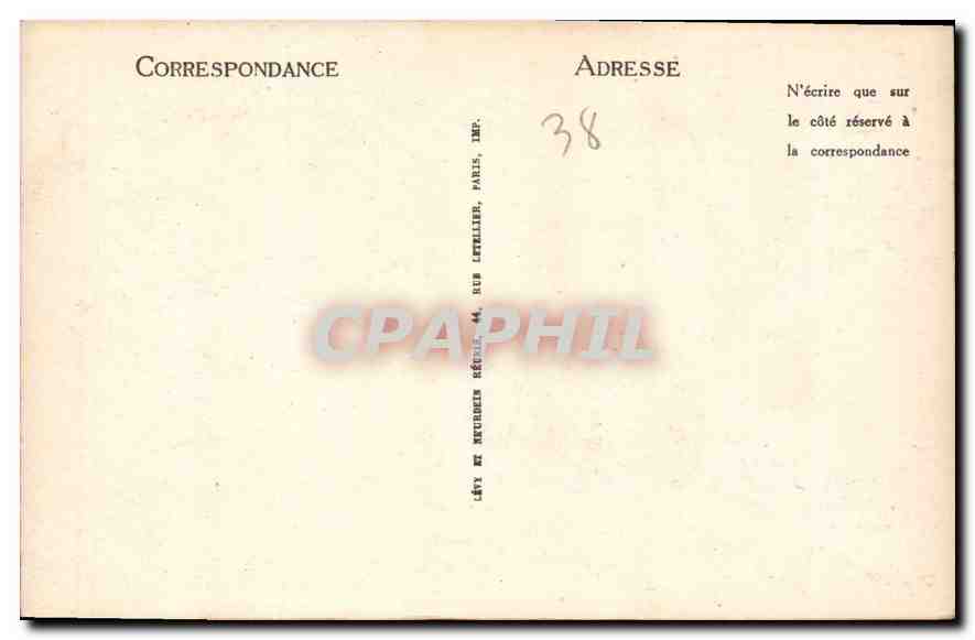 CPA Grenoble vue generale des Forts et la Chaine des Alpes  — Verso