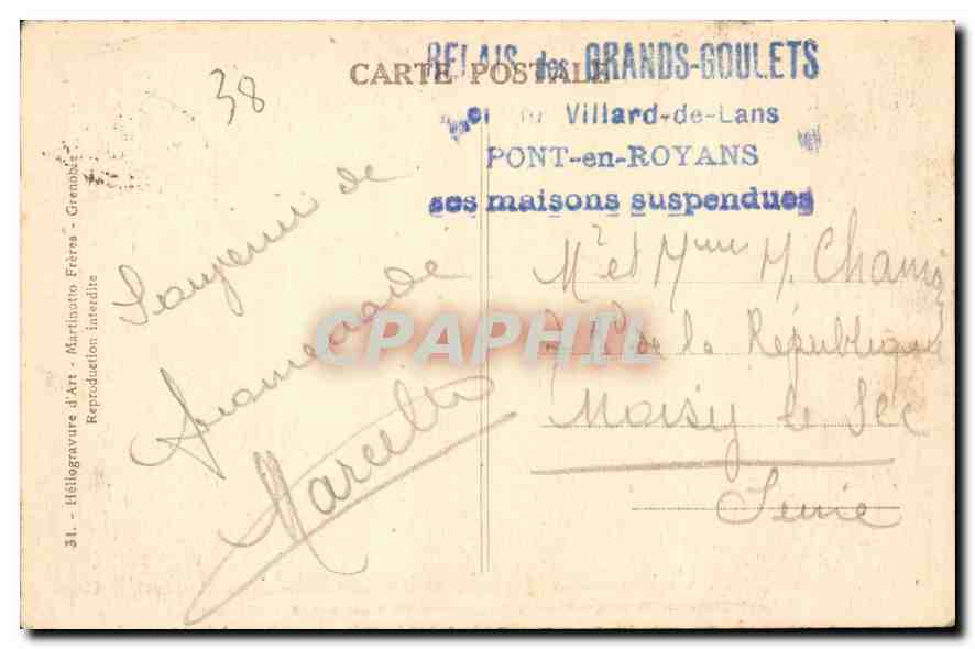 Les Grands Goulets — Un Tunnel en à pic sur la Vernaison — Marf — Reverso