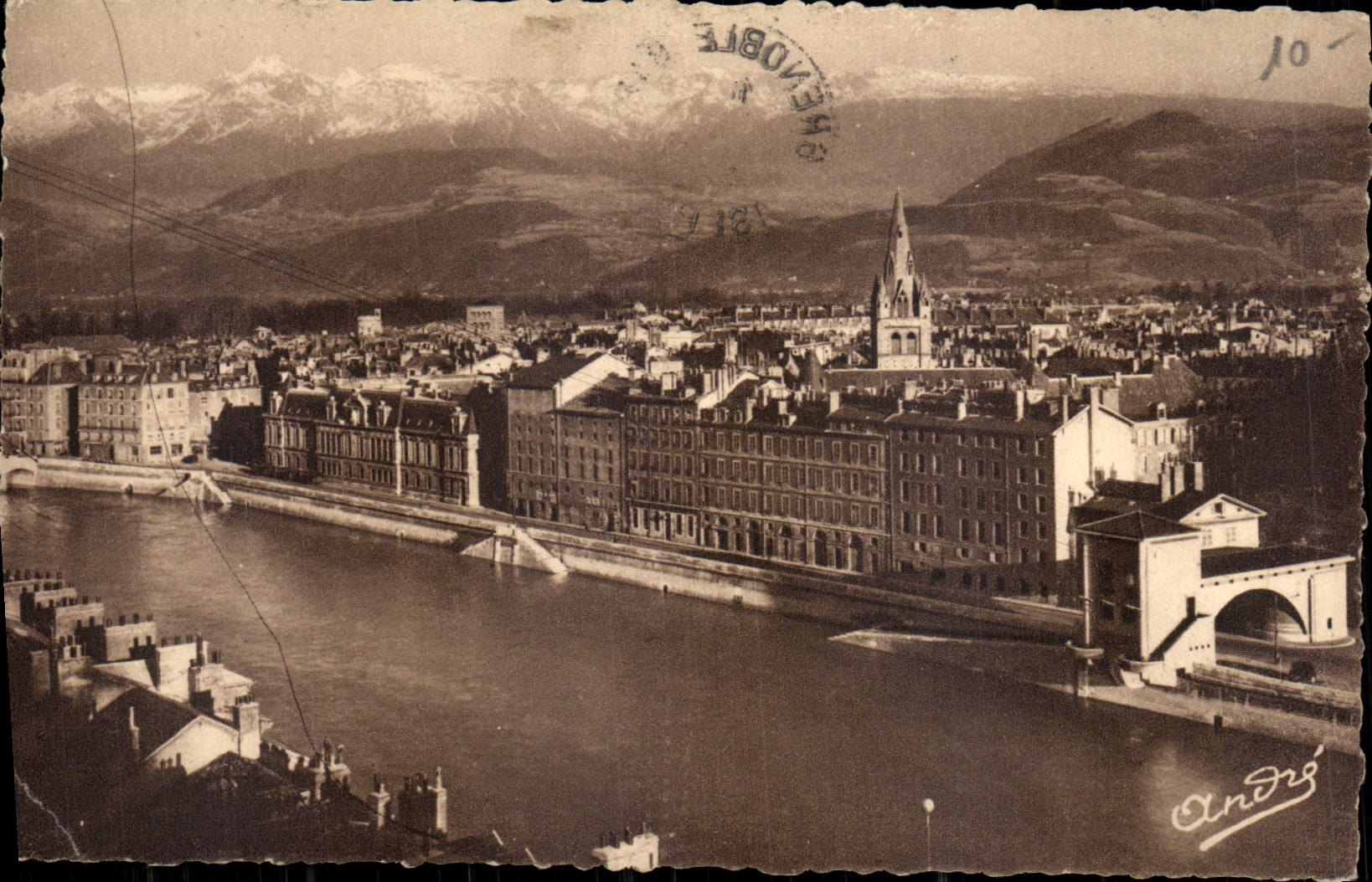 Vue générale de Grenoble — éditeur André, n° 38