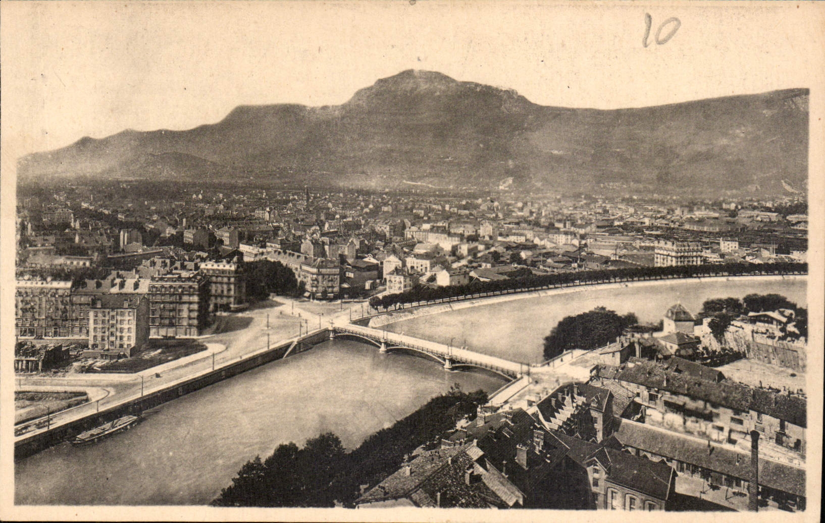 Grenoble — Vue générale et le Fort Rabot — Éditeur LL, Paris