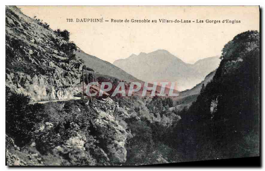 CPA Dauphine Route de Grenoble au Villars de Lans les Gorges d'Engins 