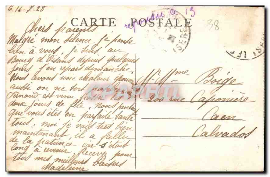 Dauphiné — Massif du Pelvoux — Le Pio Central de la Melje — E.R. — Rückseite