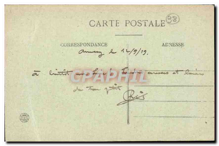 CPA La Meije  — Rückseite
