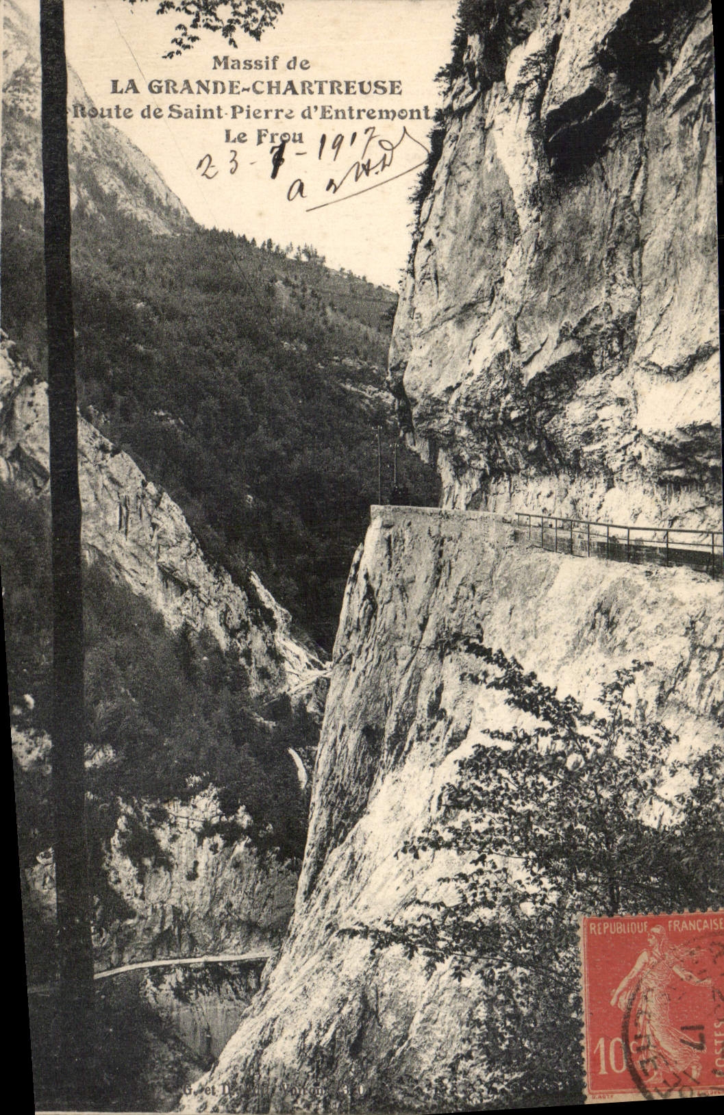 CPA Massif de la Grande Chatreuse Route de Saint Pierre d'Entermont 