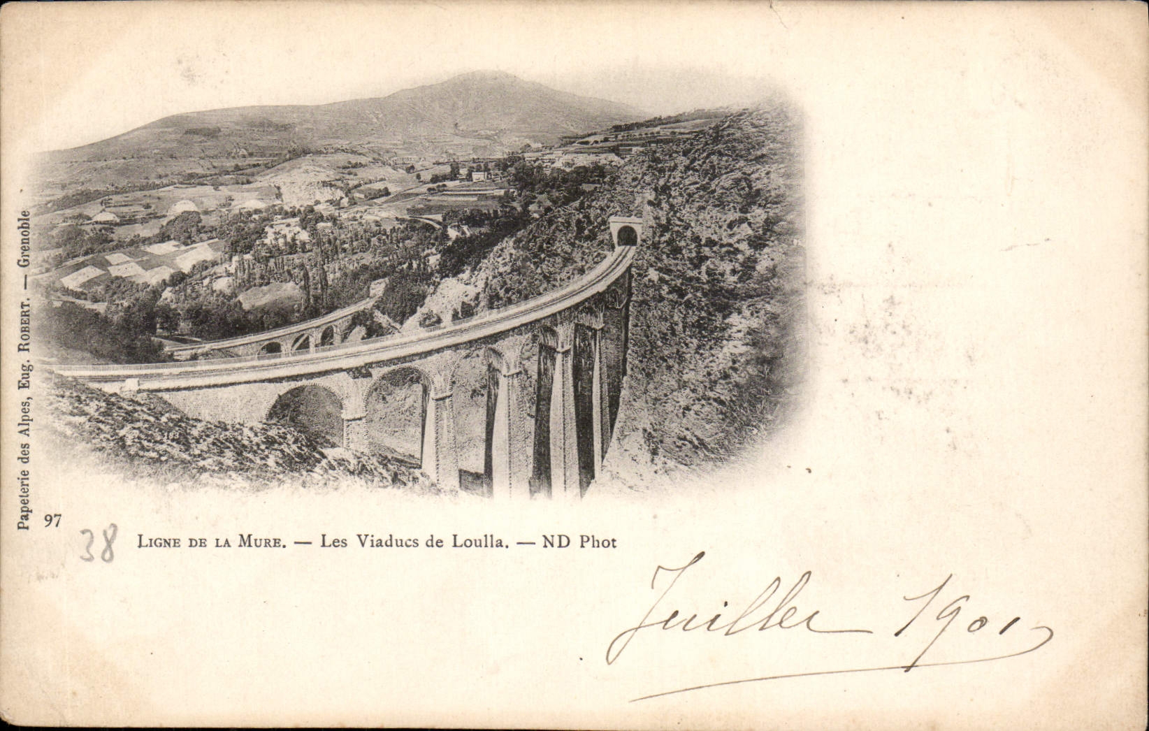 Les Viaducs de Loulla — Ligne de la Mure — Eug. Robert, Grenoble
