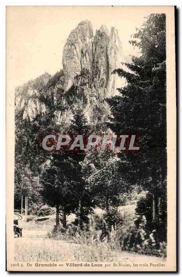 De Grenoble au Villard-de-Lans par St-Nizier, les trois Pucelles — Éditeur : A. Haurlier, Grenoble