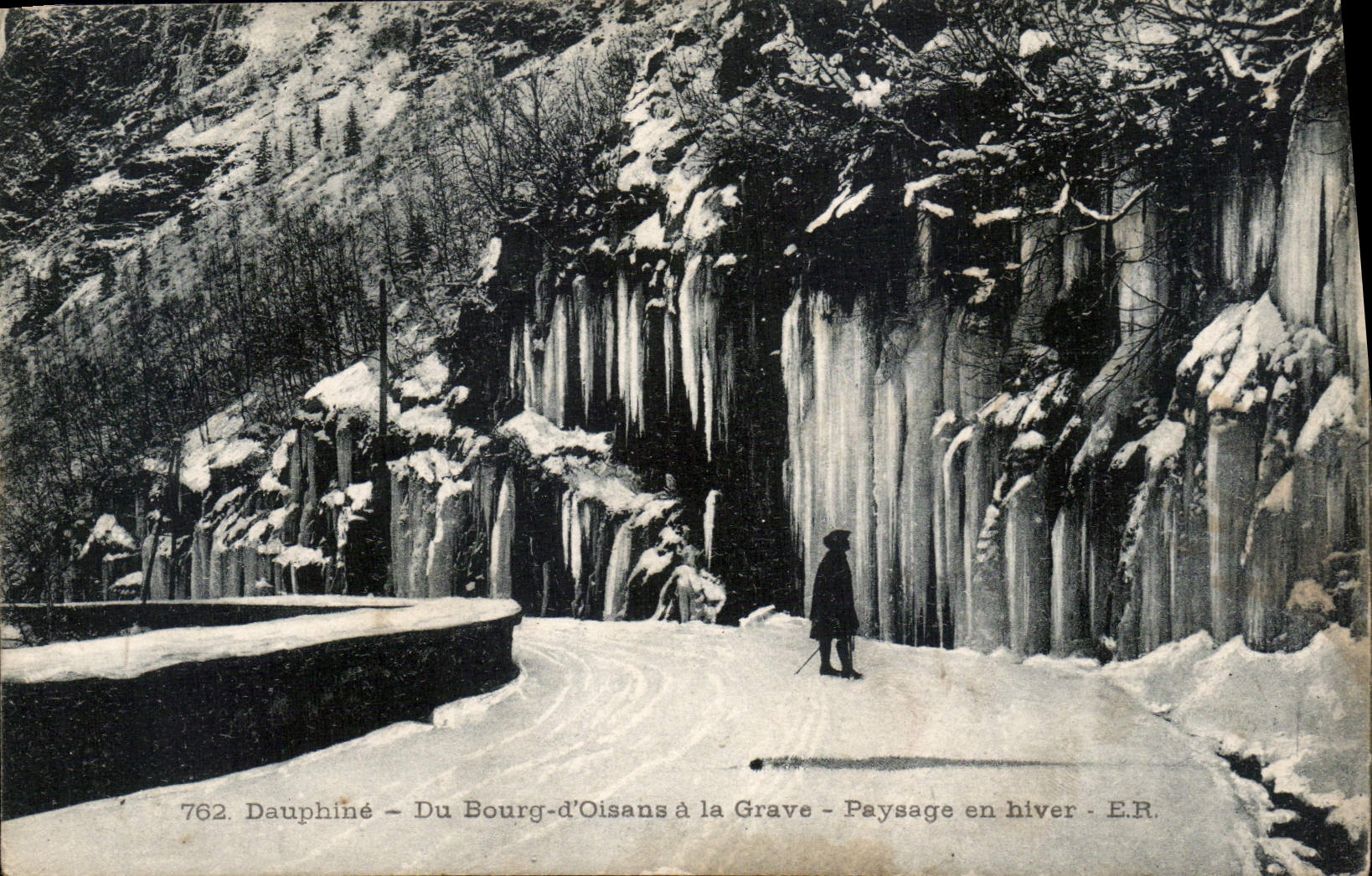 Dauphiné – Du Bourg-d'Oisans à la Grave – Paysage en hiver – E.R.