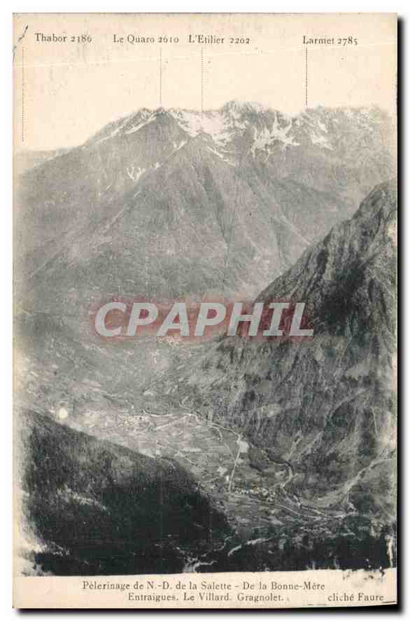 CPA Pelerinage de N D de la Salette de la Bonne Mere Entraigues le Villard Gradnolet 