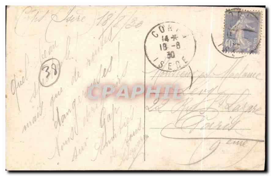 Dauphiné - Dans le Valgaudemard - Le Bourg — A. Moillaret, Grenoble — Achterkant