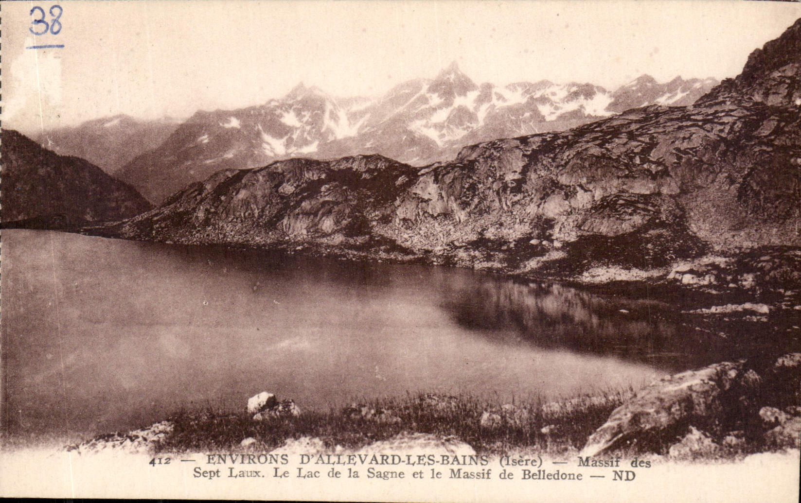 Environs d'Allevard-les-Bains (Isère) — Lac de la Sagne et Massif de Belledone — ND