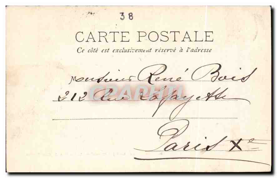 Massif du Pelvoux — La Meje (3987 mètres) et Le Pic Central — Phot. V. Bella — Papeterie des Alpes Eug. Robert, Grenoble — Reverso