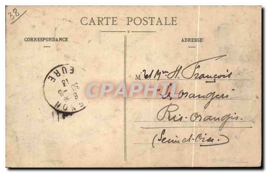 CPA Grenoble le Pont de l'Hopital et la Chaine des Alpes  — Rückseite