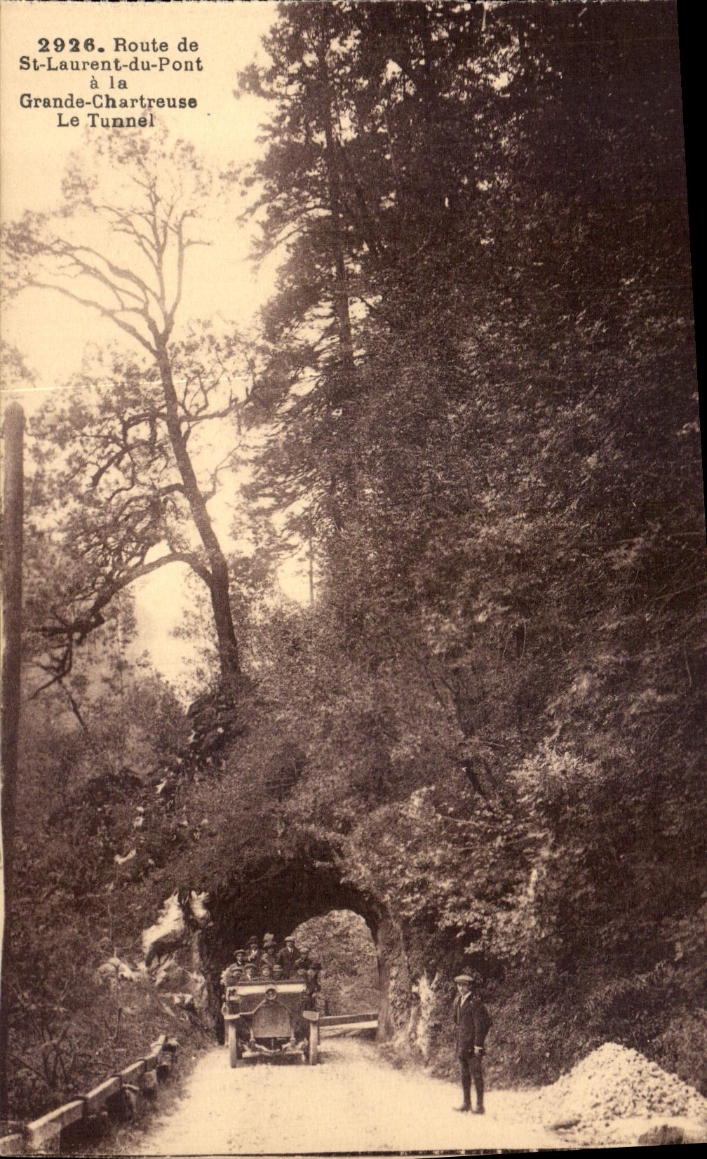 Route de St-Laurent-du-Pont à la Grande-Chartreuse — Le Tunnel — Photographie Chambréry