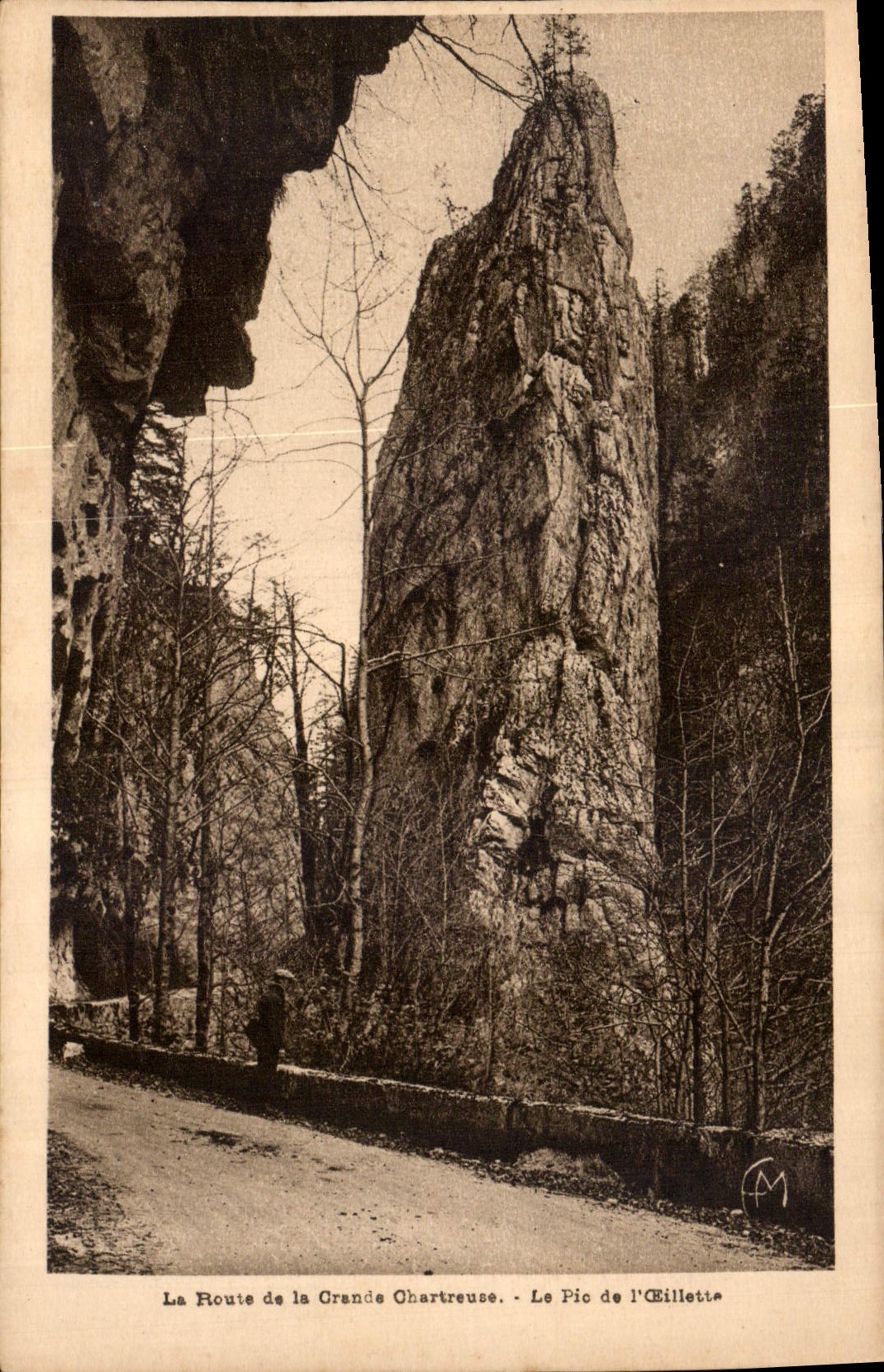 CPA Route de la Grande Chartreuse le Pic de l'Oeillette 
