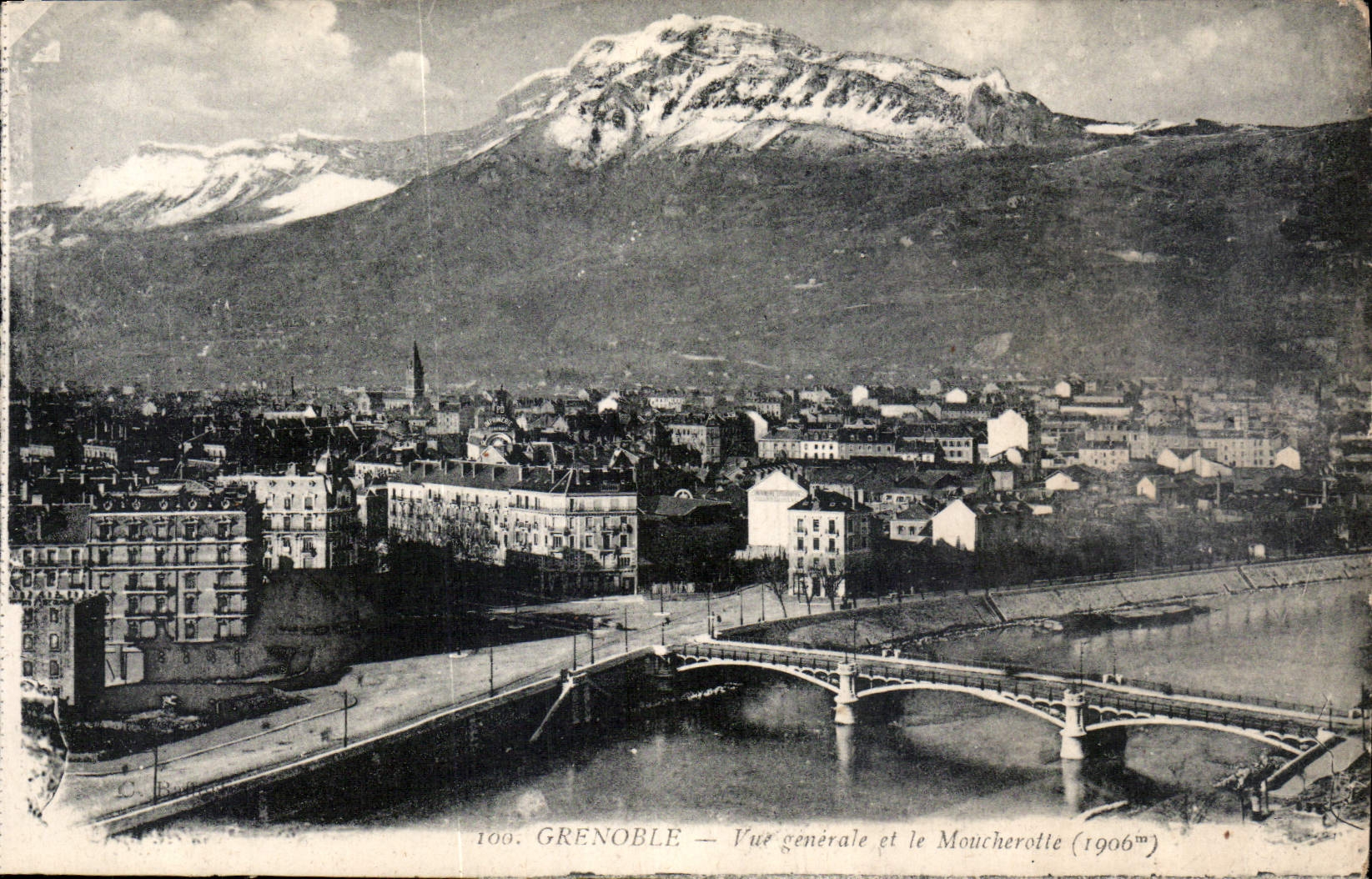 Grenoble — Vue générale et le Mouche rotte (1906)