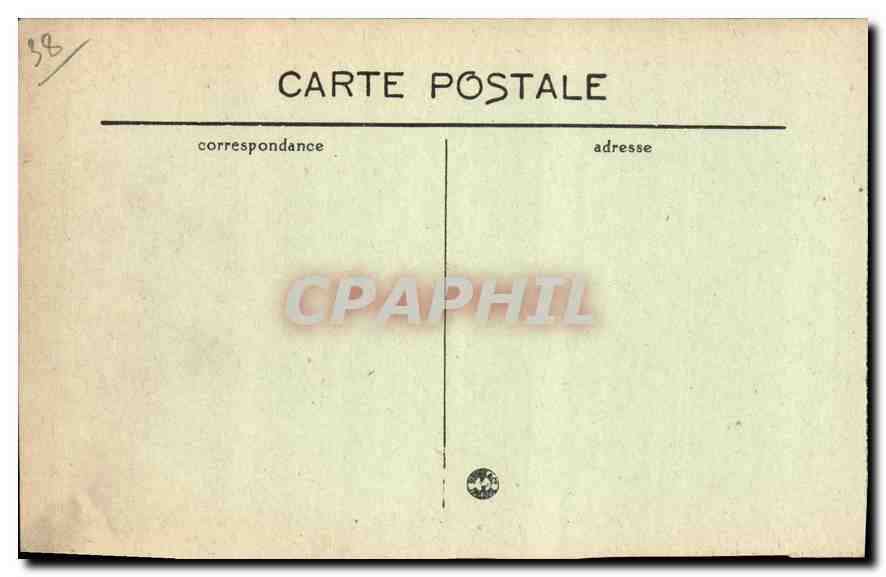 CPA Grenoble vue generale et les Alpes  — Rückseite