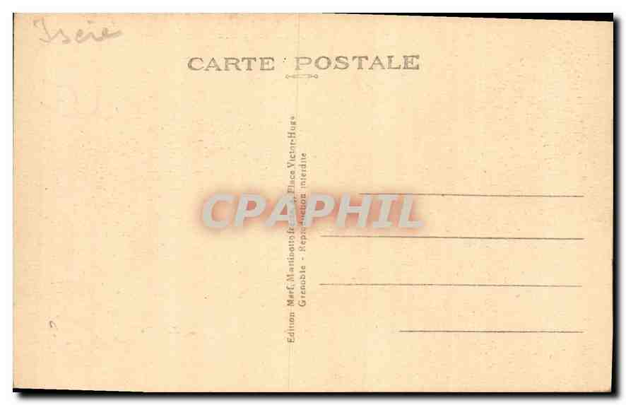 CPA Grenoble l'Isere le Moucherotte vue generale  — Rückseite