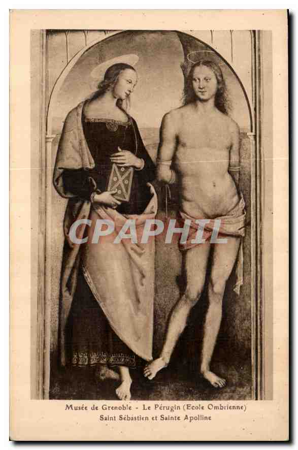 Saint Sébastien et Sainte Apolline — Musée de Grenoble — Le Pérugin (École Ombrienne)