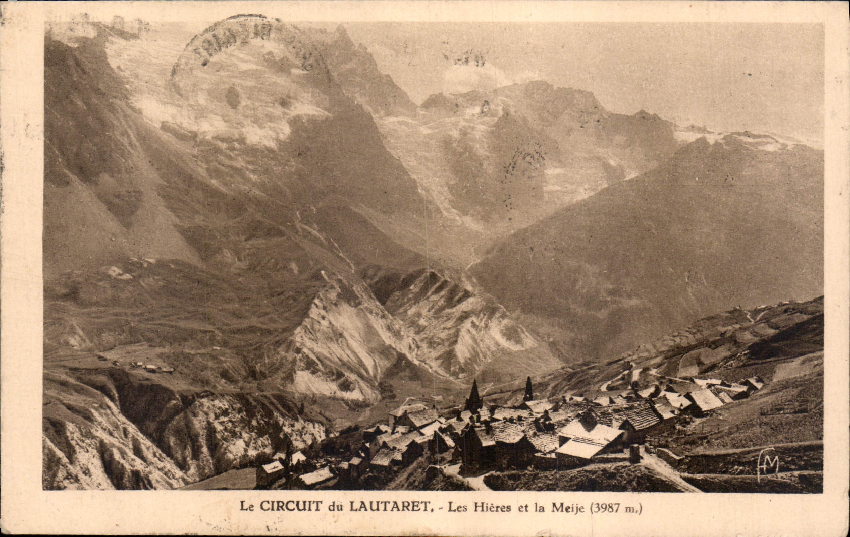 CPA Le Circuit de Lautaret les Hieres et la Meije 