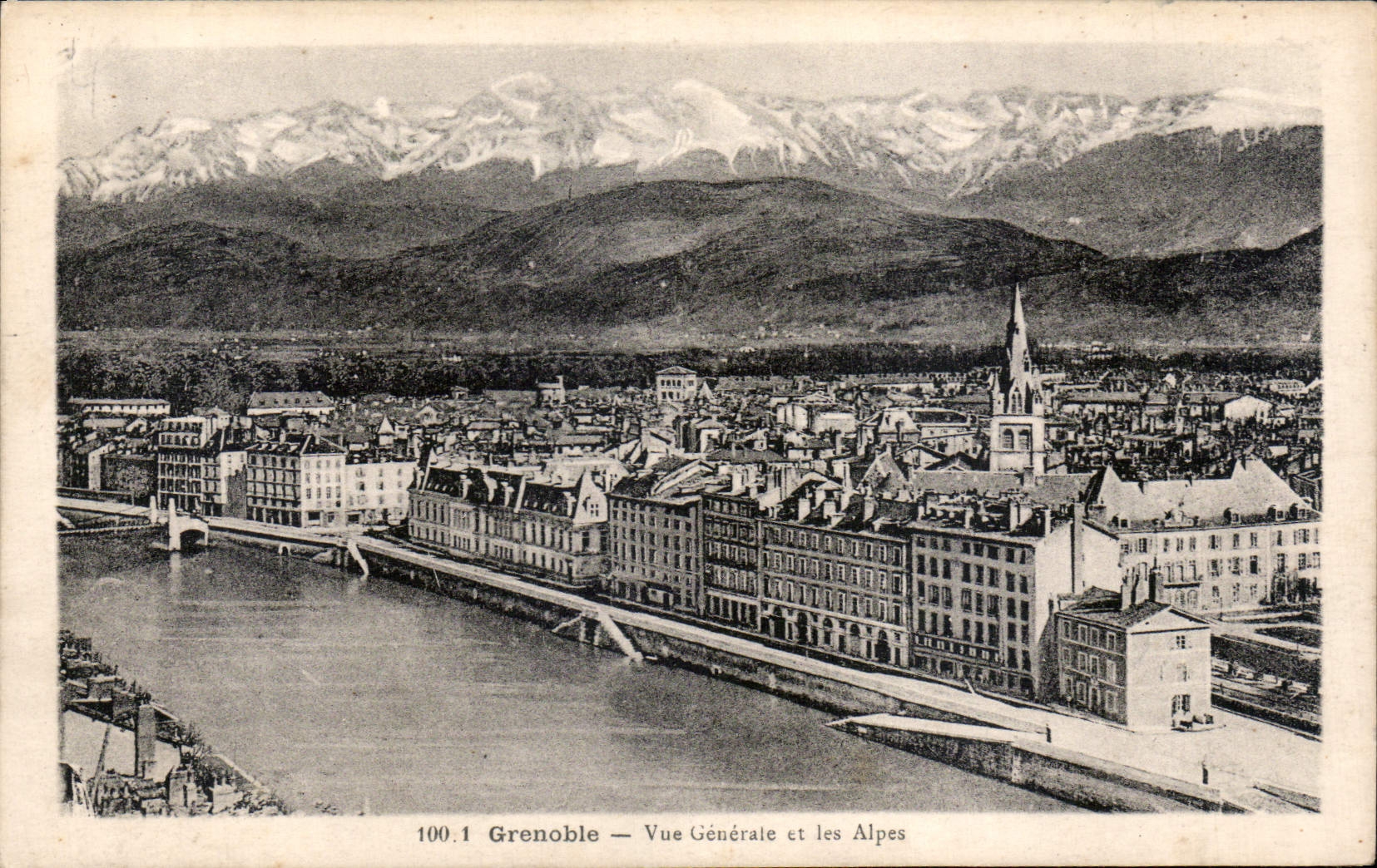 Grenoble — Allgemeiner Blick und die Alpen — Serie 100.1