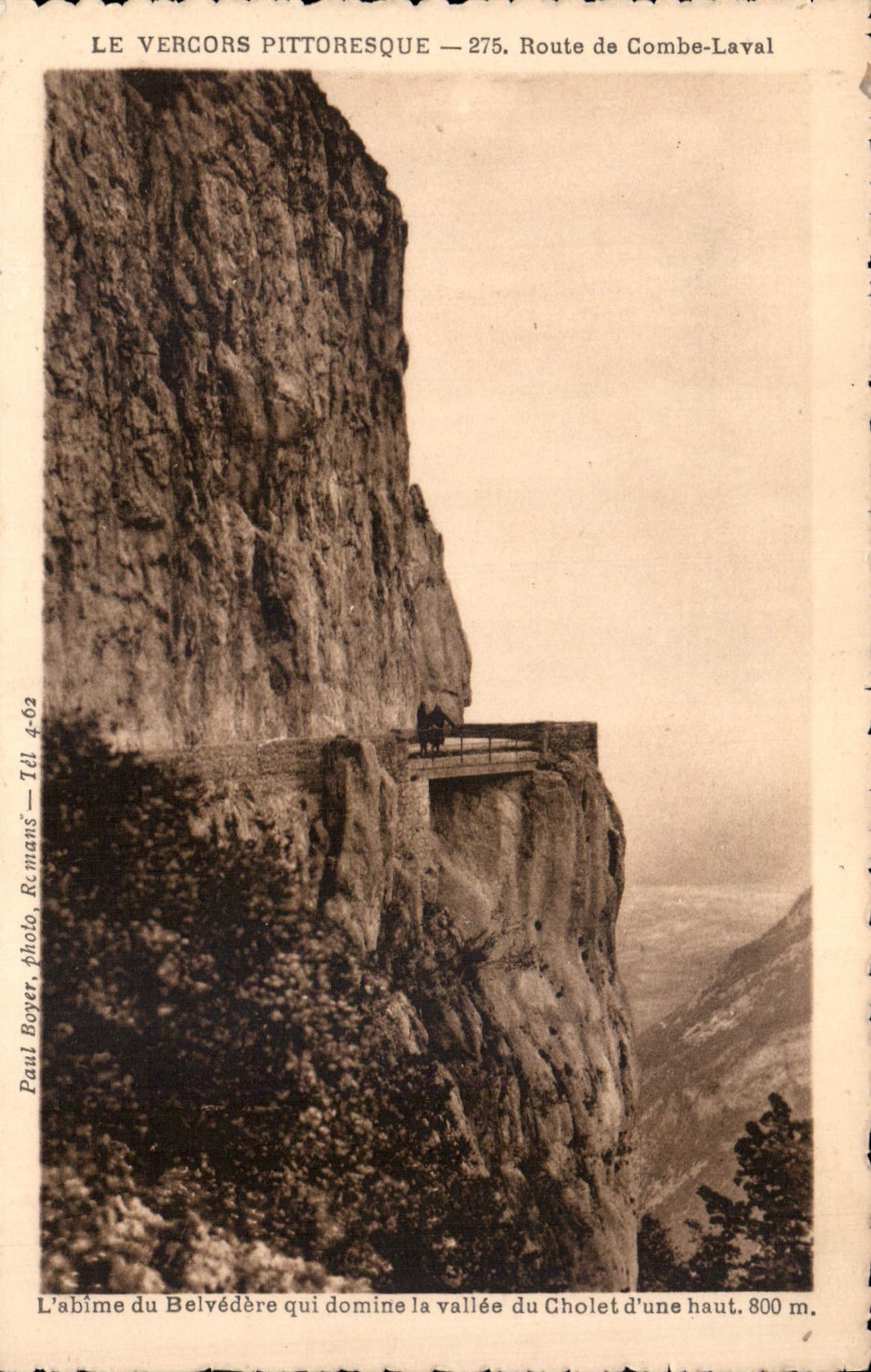 Pittoreskes Vercors — Abîme du Belvédère, Route de Combe-Laval — Paul Boyer, Romans — n°275