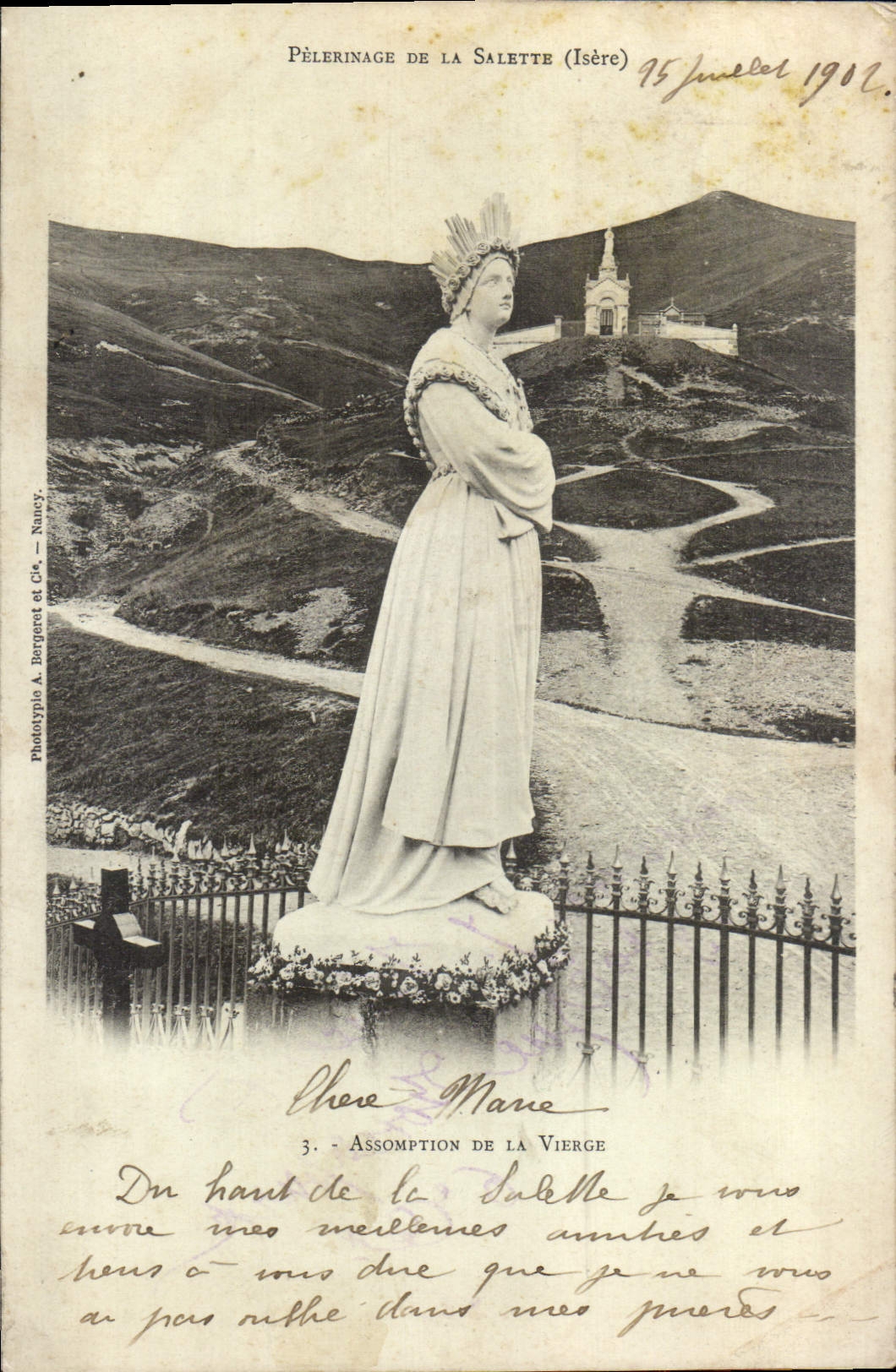 CPA Pelerinage de la Salette Isere Assomption de la Vierge