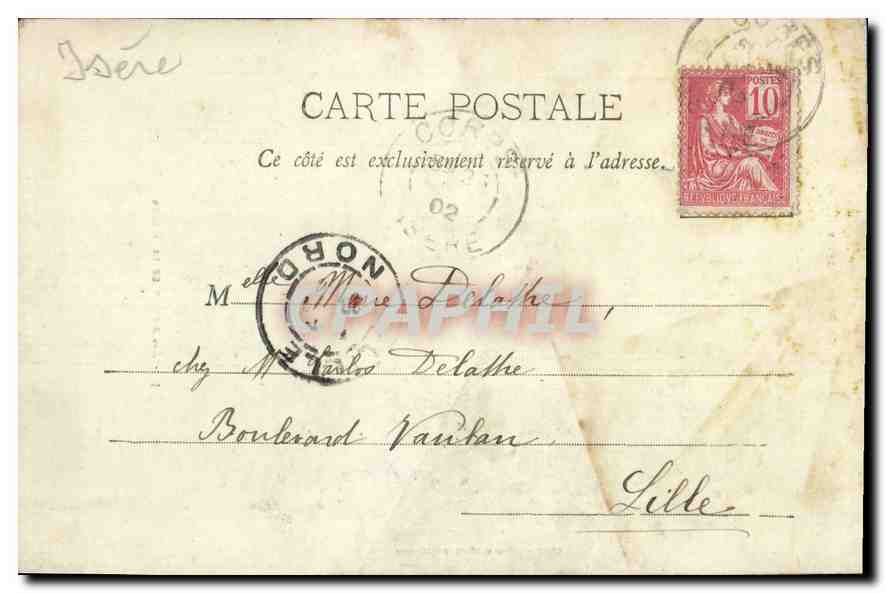 CPA Pelerinage de la Salette Isere Assomption de la Vierge — Verso