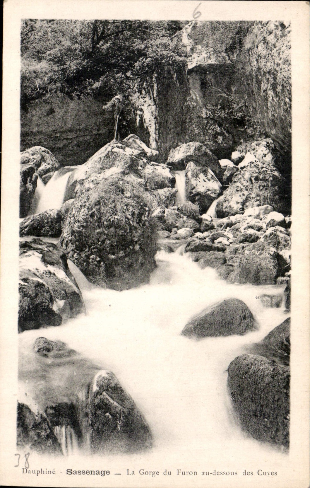 Sassenage — La Gorge du Furon au-dessous des Cuves — Dauphiné