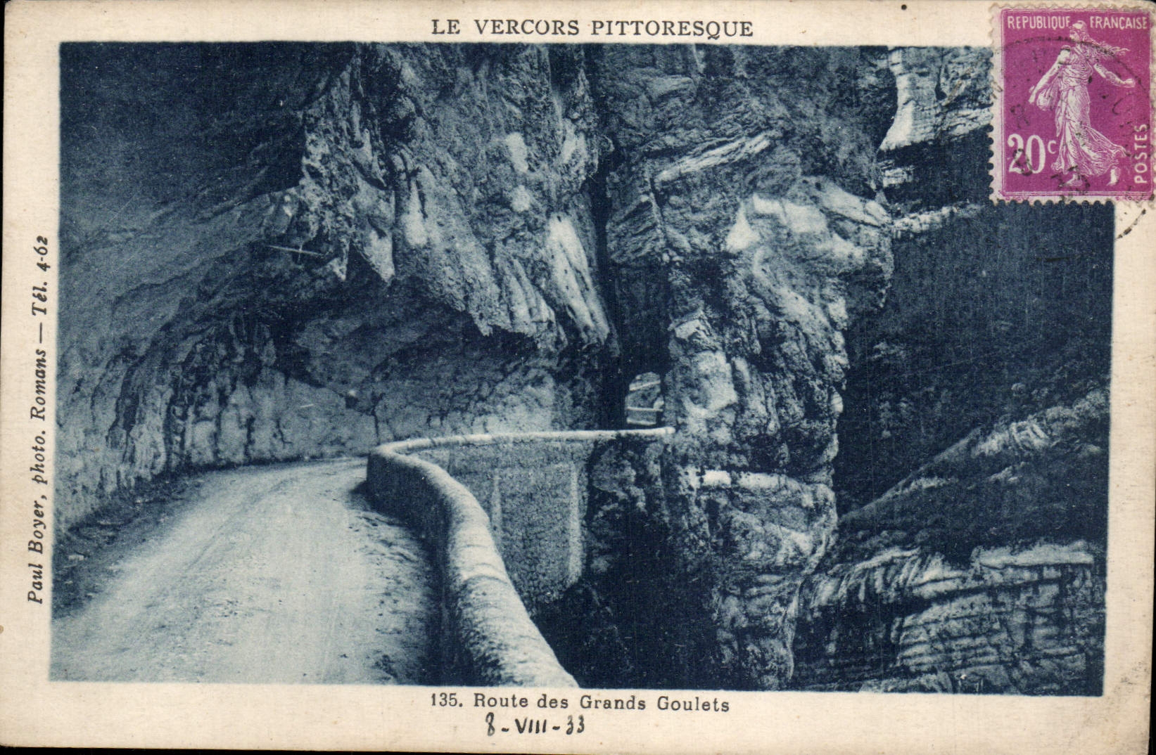CPA Le Vercors pittoresque route des Grands Goulets 