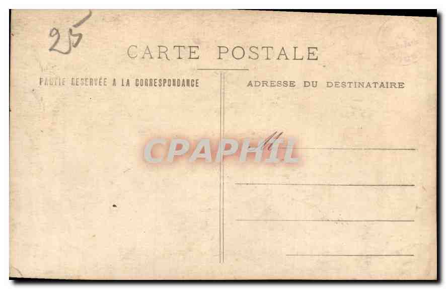 CARTE PHOTO Femme Enfant — Verso