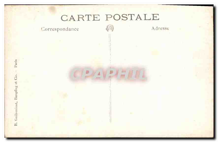 CARTE PHOTO Peinture — Verso
