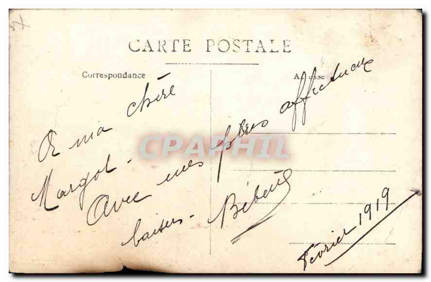 CARTE PHOTO Femme — Rückseite