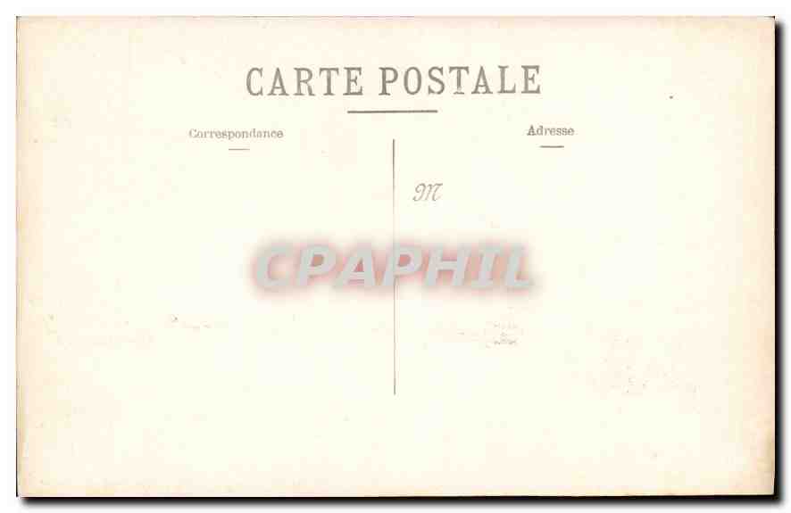 CARTE PHOTO Peinture Fleurs — Verso