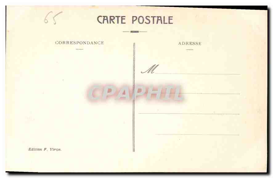 CPA Lourdes V Station du Calvaire Simon le Cyreneen aide Jesus porter sa Croix  — Verso