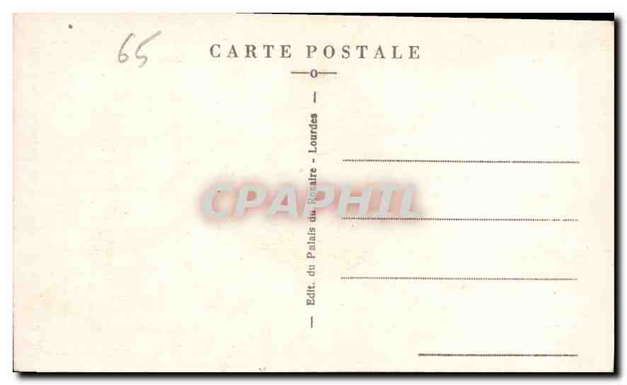 CPA Lourdes Portait de Bernadette Soubirous  — Verso