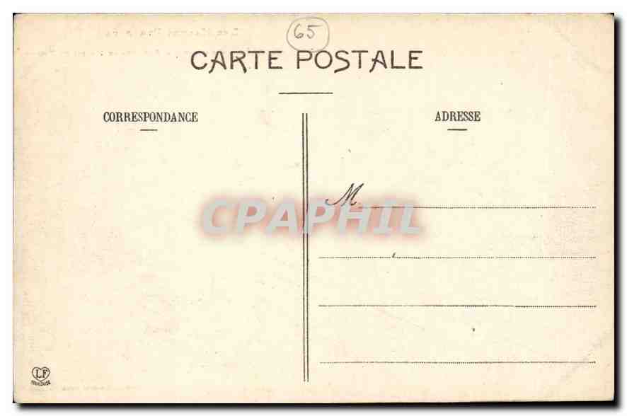 CPA Les Hautes Pyrenees Argeles Chateau de Baucens et Massif de Viscos  — Rückseite