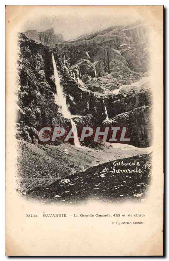 Gavarnie — La Grande Cascade, 422 m. de chute — T., Editeur, Lourdes