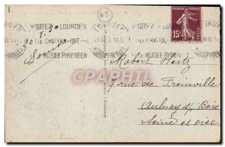 CPA Pierrefitte Entree de la Vallee de Cauterets  — Rückseite