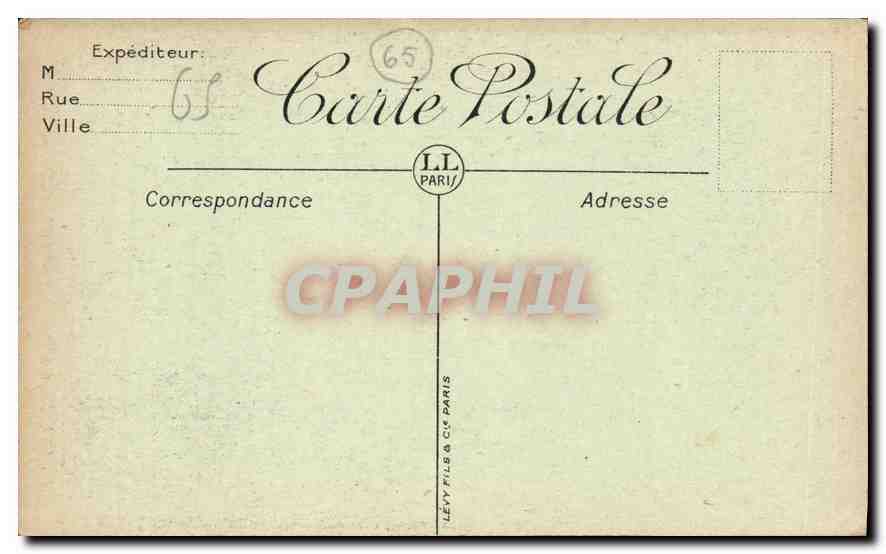 CPA Env de Cauterets Le Pont d'Espagne  — Rückseite